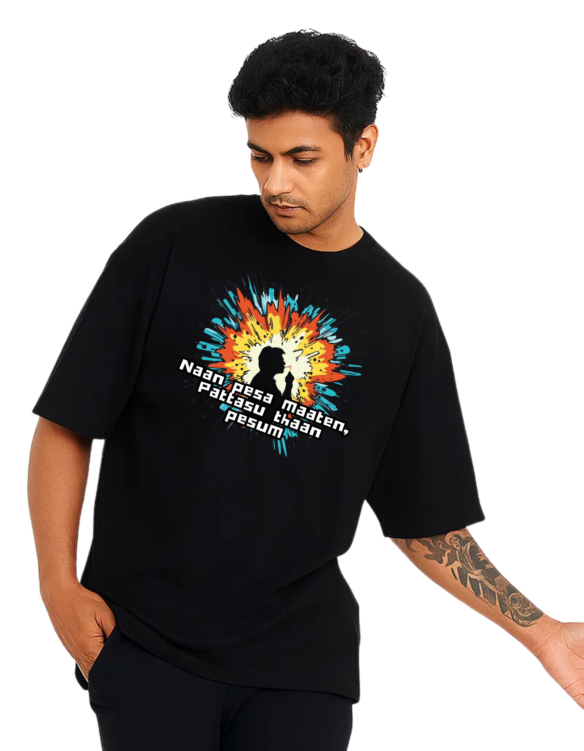 Rebelizzed Festival Vibe – Graphic Unisex Round Neck Cotton Tee - Pattasu Baalu! Rebel Guys - REBELIZZED