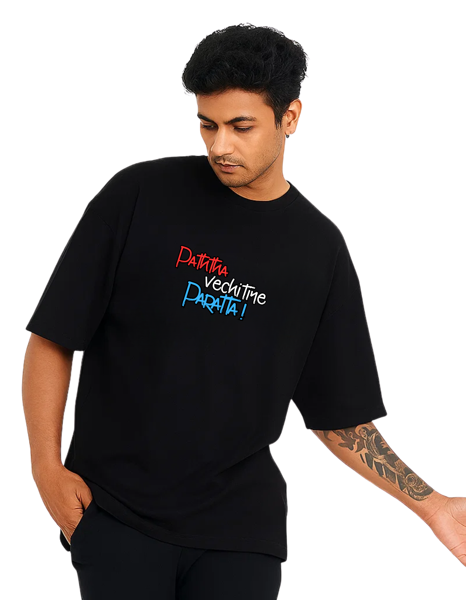 Rebelizzed Festival Vibe – Graphic Unisex Round Neck Cotton Tee - Paththa vechitiye Paratta! - 1 - REBELIZZED