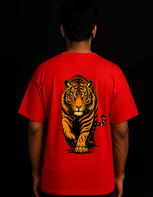 Rebelizzed BEAST tiger – Soft and Durable Streetwear - 100% Cotton T-Shirts for Men - REBELIZZED