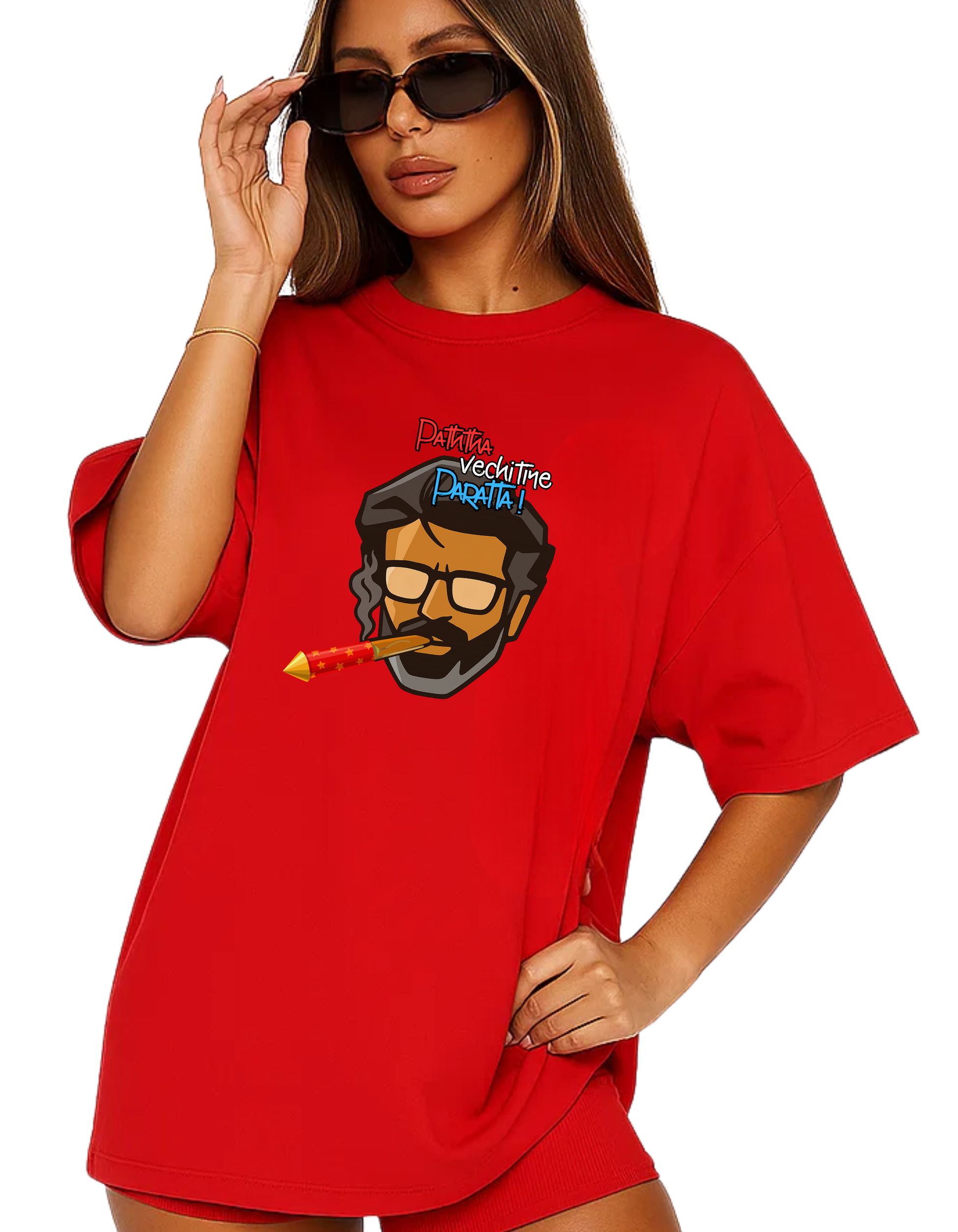 Rebelizzed Festival Vibe – Graphic Unisex Round Neck Cotton Tee - Paththa vechitiye Paratta! - REBELIZZED