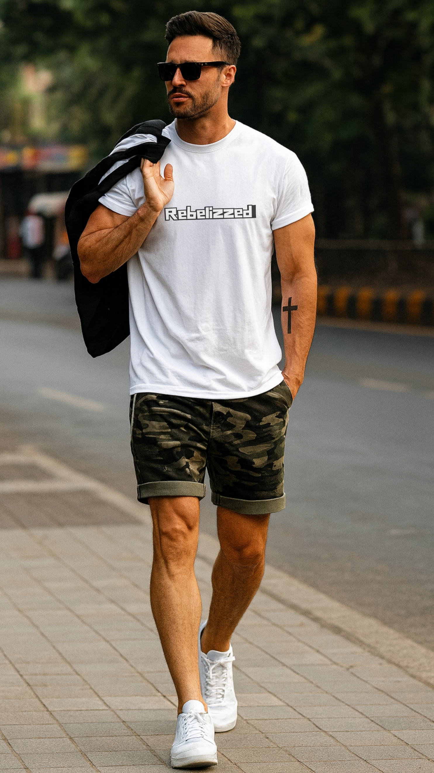 Rebelizzed Soft 100% Cotton Relaxed Fit tees for Casual hangouts, Fitness and Sports Activities - REBELIZZED