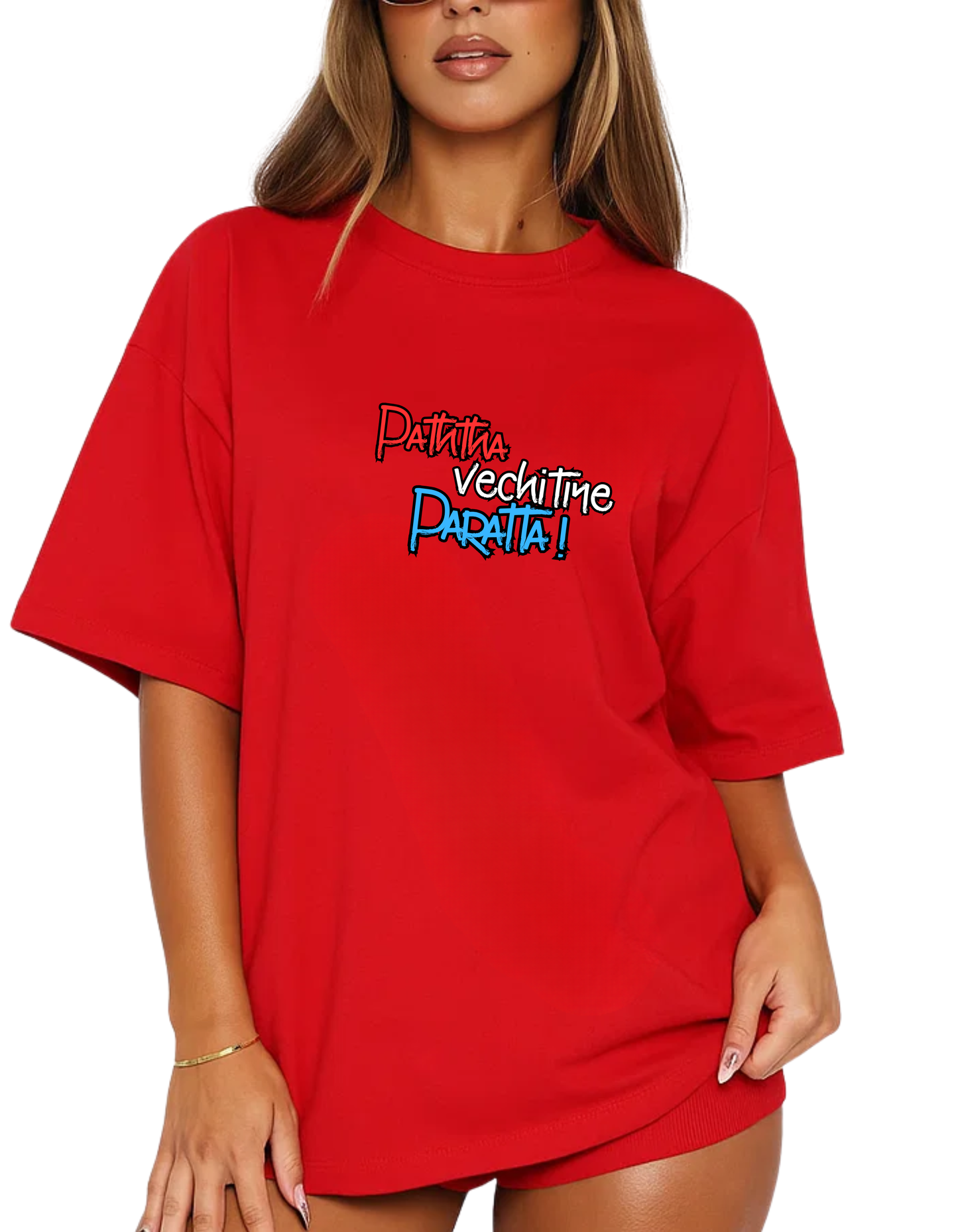Rebelizzed Festival Vibe – Graphic Unisex Round Neck Cotton Tee - Paththa vechitiye Paratta! - 1 - REBELIZZED