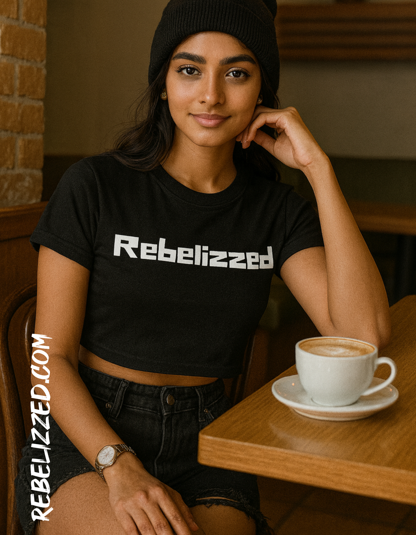 Rebelizzed Women CropTop 100% premium cotton, soft and durable tees for casual activities - REBELIZZED
