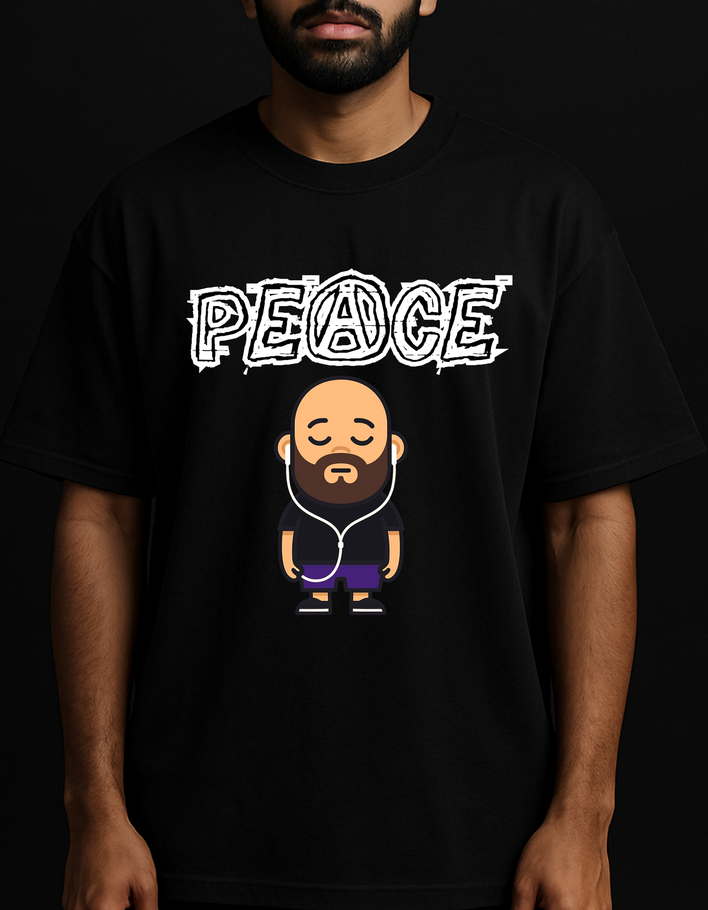 Rebelizzed PEACE – Soft, Breathable & Durable Streetwear - 100% Cotton T-Shirts for Men - REBELIZZED