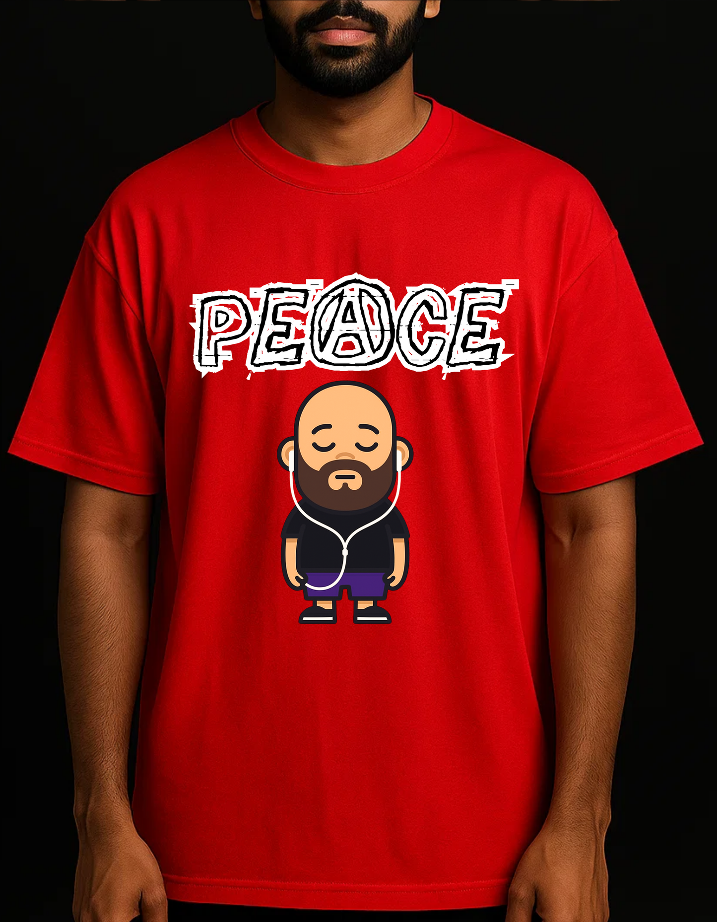 Rebelizzed PEACE – Soft, Breathable & Durable Streetwear - 100% Cotton T-Shirts for Men - REBELIZZED