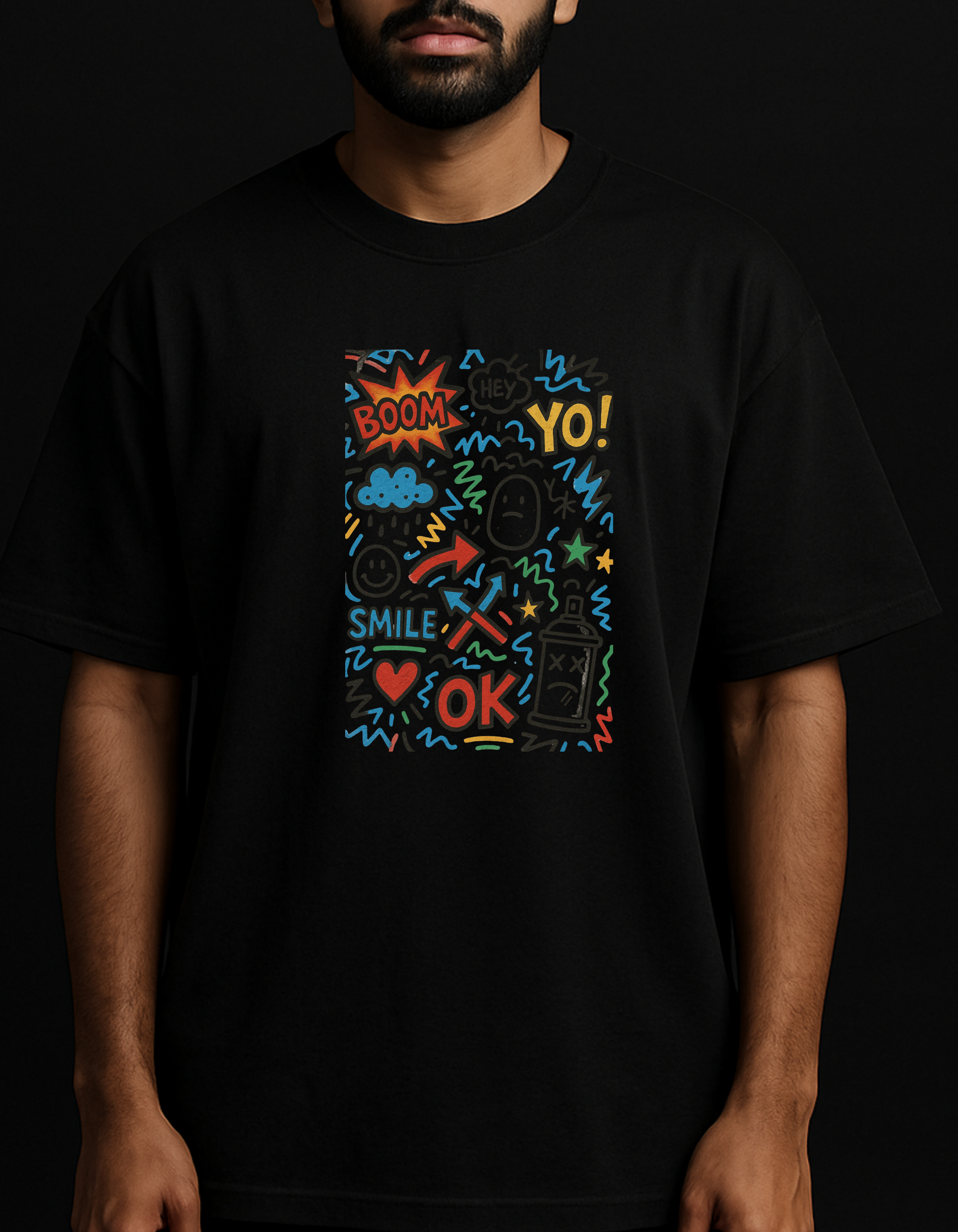 Rebelizzed SMILEYS – Soft, Durable and Premium 100% Cotton T-Shirts for Men - REBELIZZED