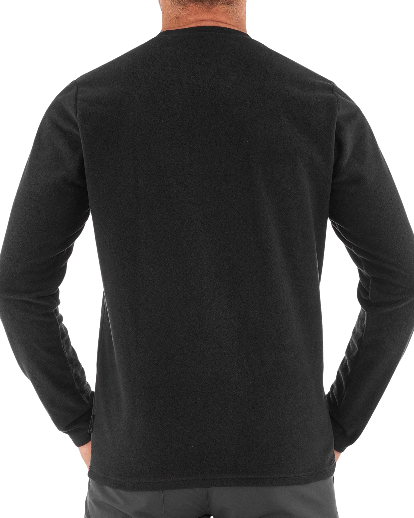 Rebelizzed Sweater Round Neck Plain Black for Men - REBELIZZED