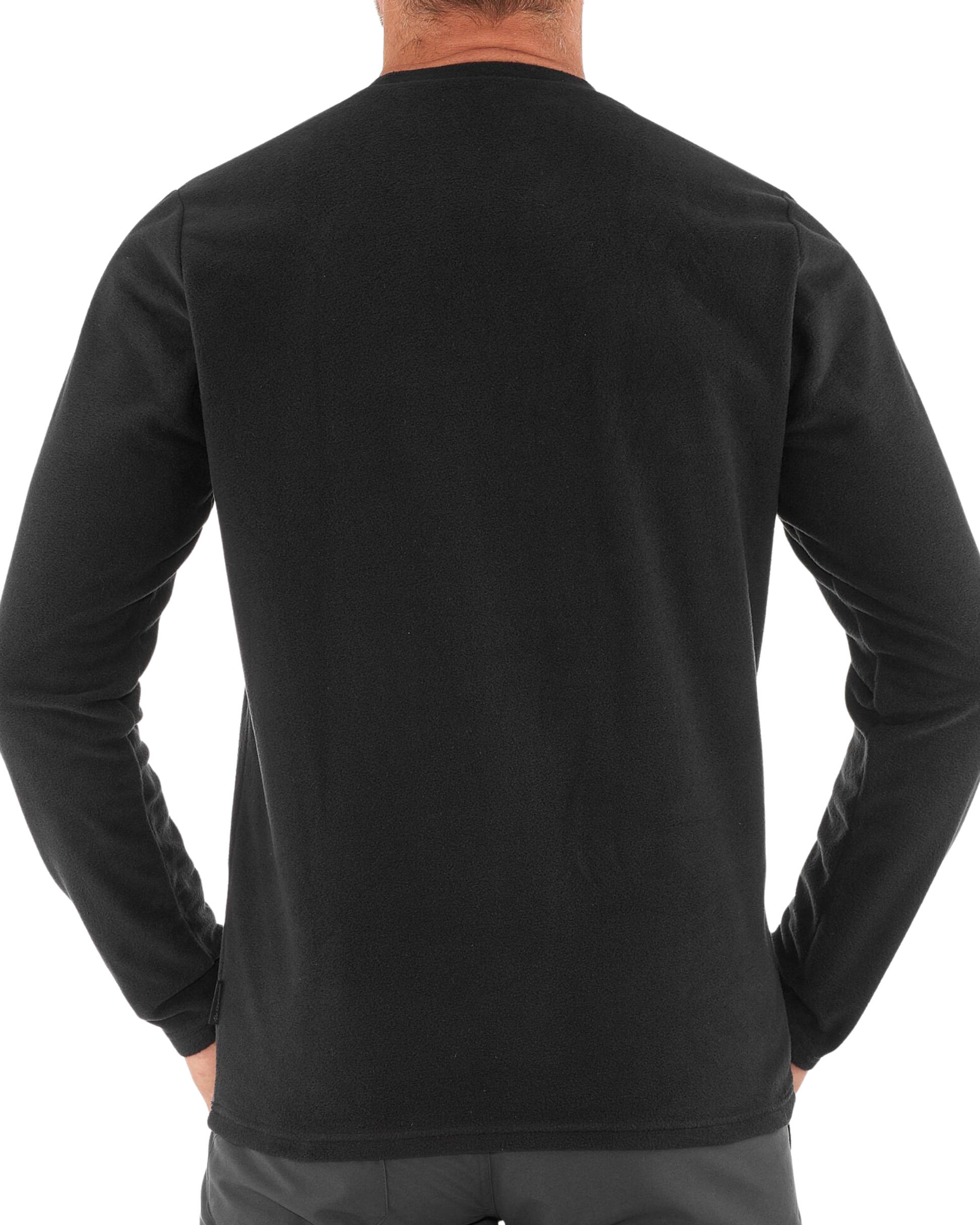 Rebelizzed Sweater Round Neck Plain Black for Men - REBELIZZED