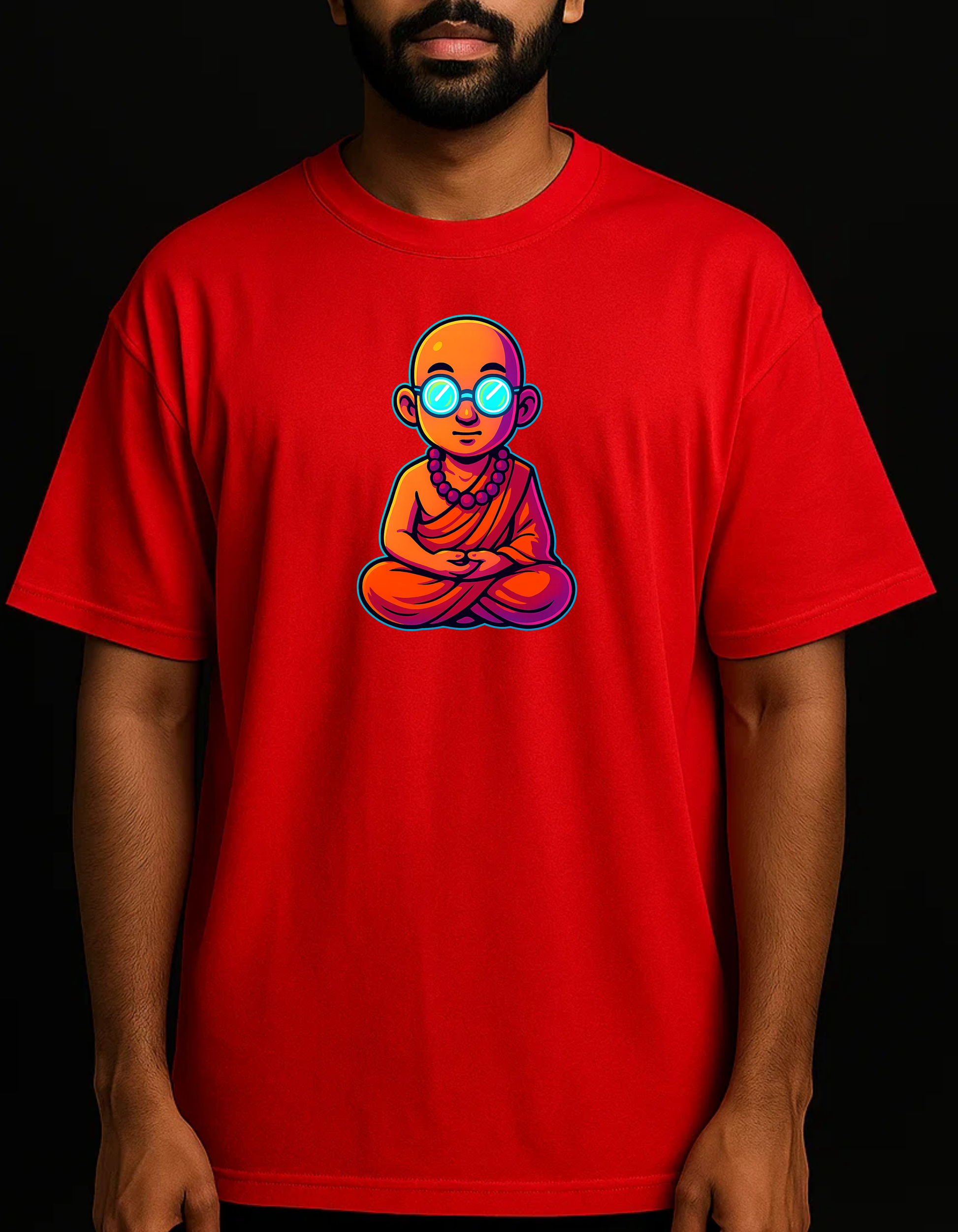 Rebelizzed MONK (Front) – Soft, Durable and Premium 100% Cotton T-Shirts for Men - REBELIZZED