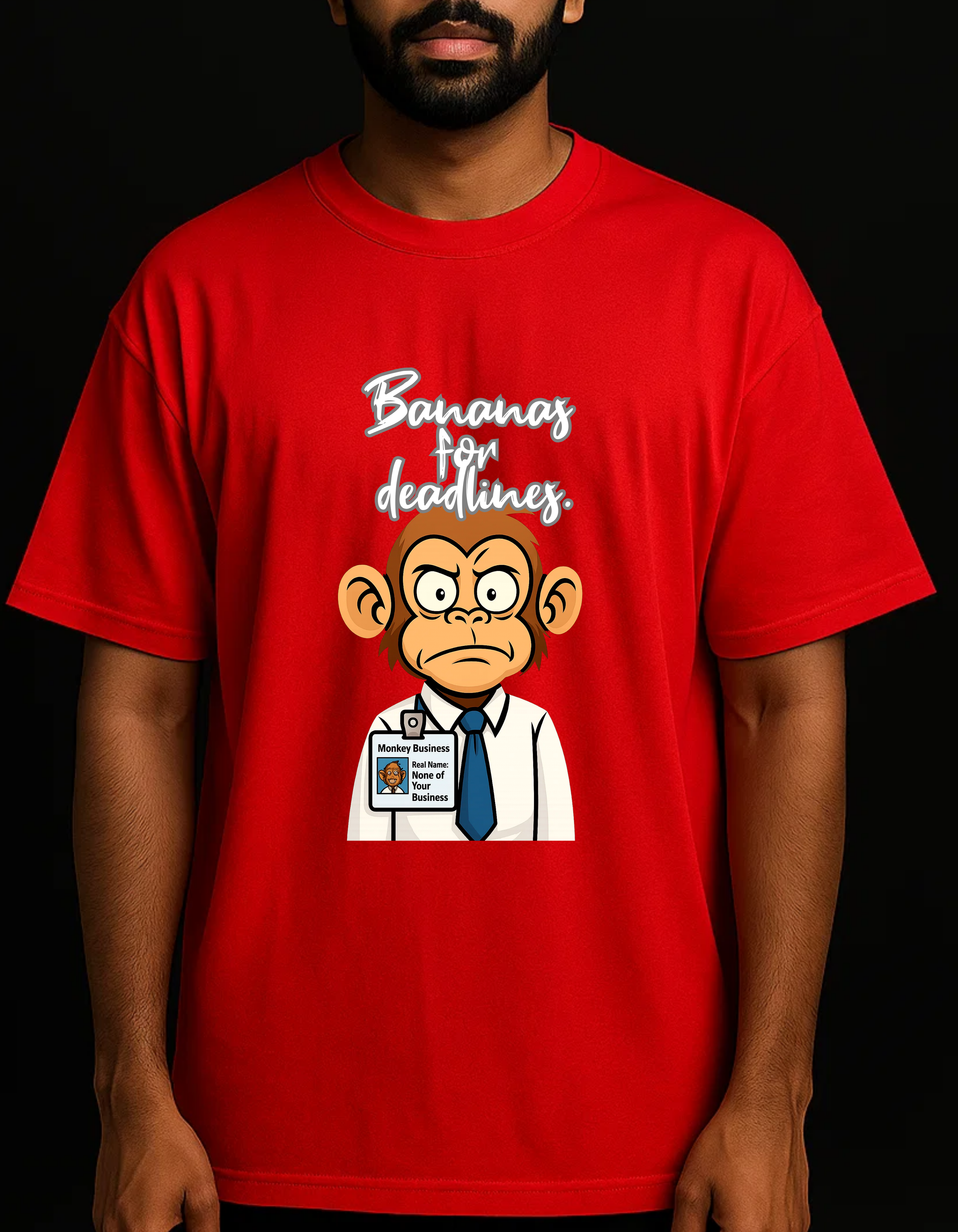 Rebelizzed CORPORATE MONKEY– Soft, Durable and Premium 100% Cotton T-Shirts for Men