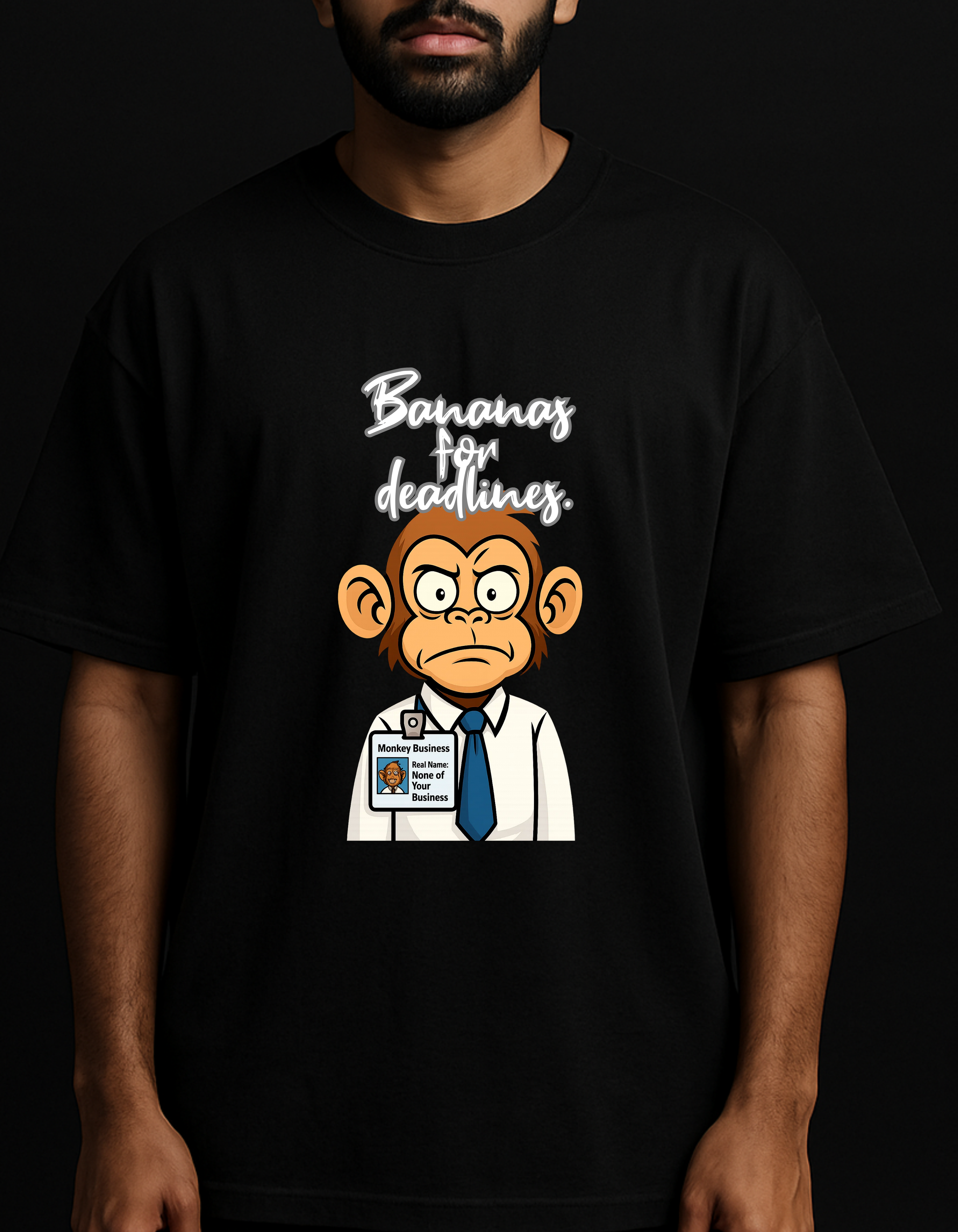 Rebelizzed CORPORATE MONKEY– Soft, Durable and Premium 100% Cotton T-Shirts for Men