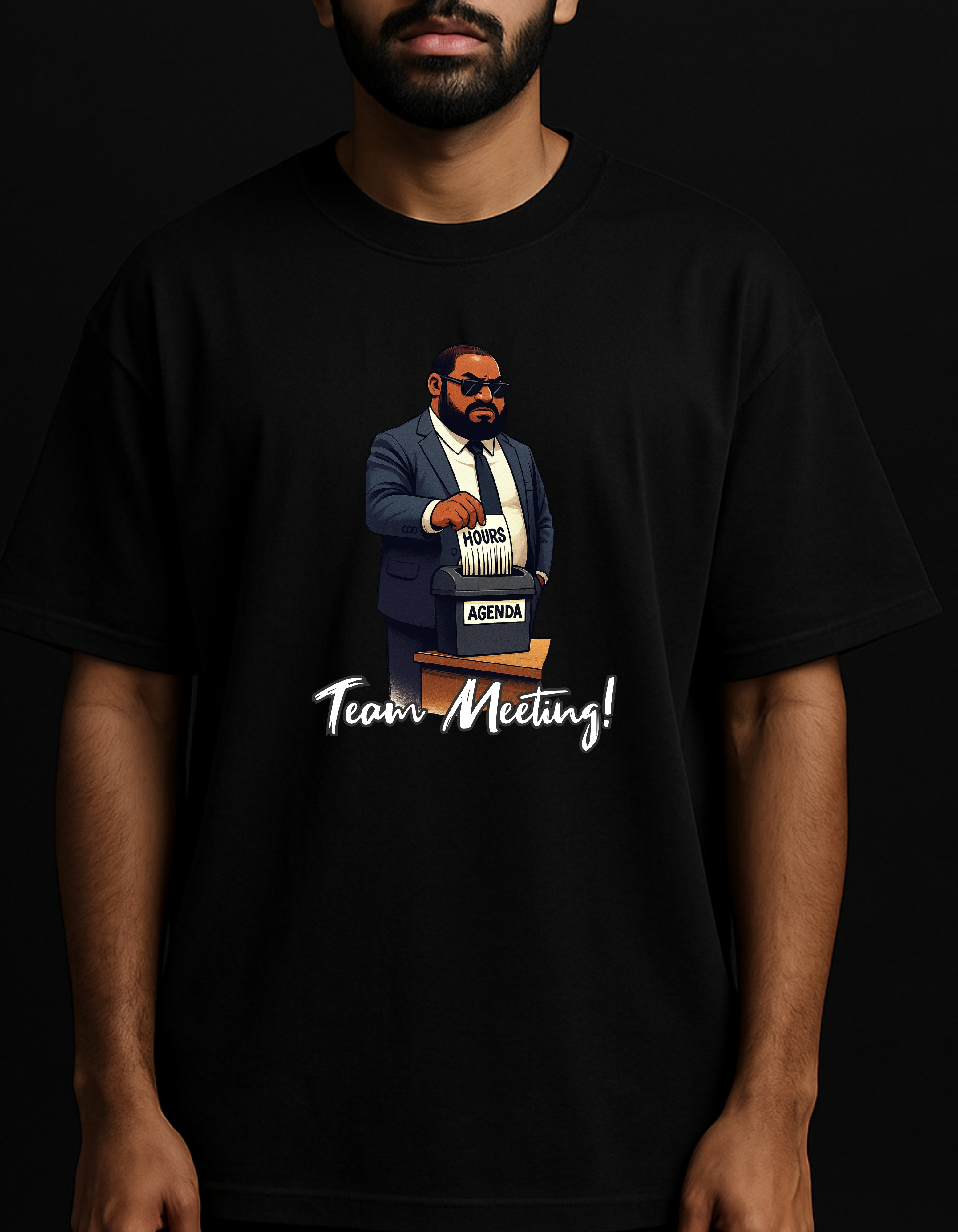 Rebelizzed TEAM MEETINGS – Soft, Durable and Premium 100% Cotton T-Shirts for Men