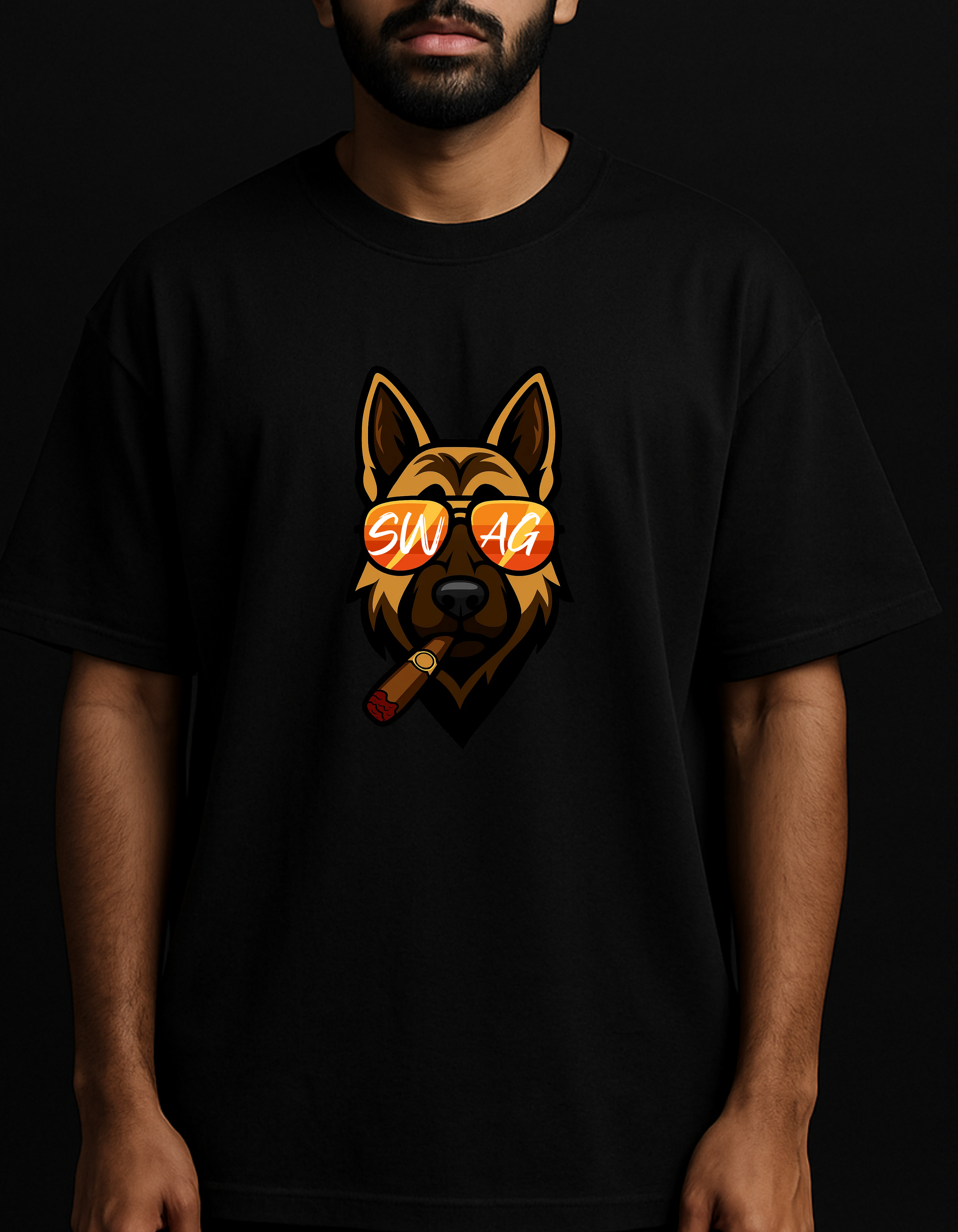 Rebelizzed SWAGDOG – Soft, Durable and Premium 100% Cotton T-Shirts for Men