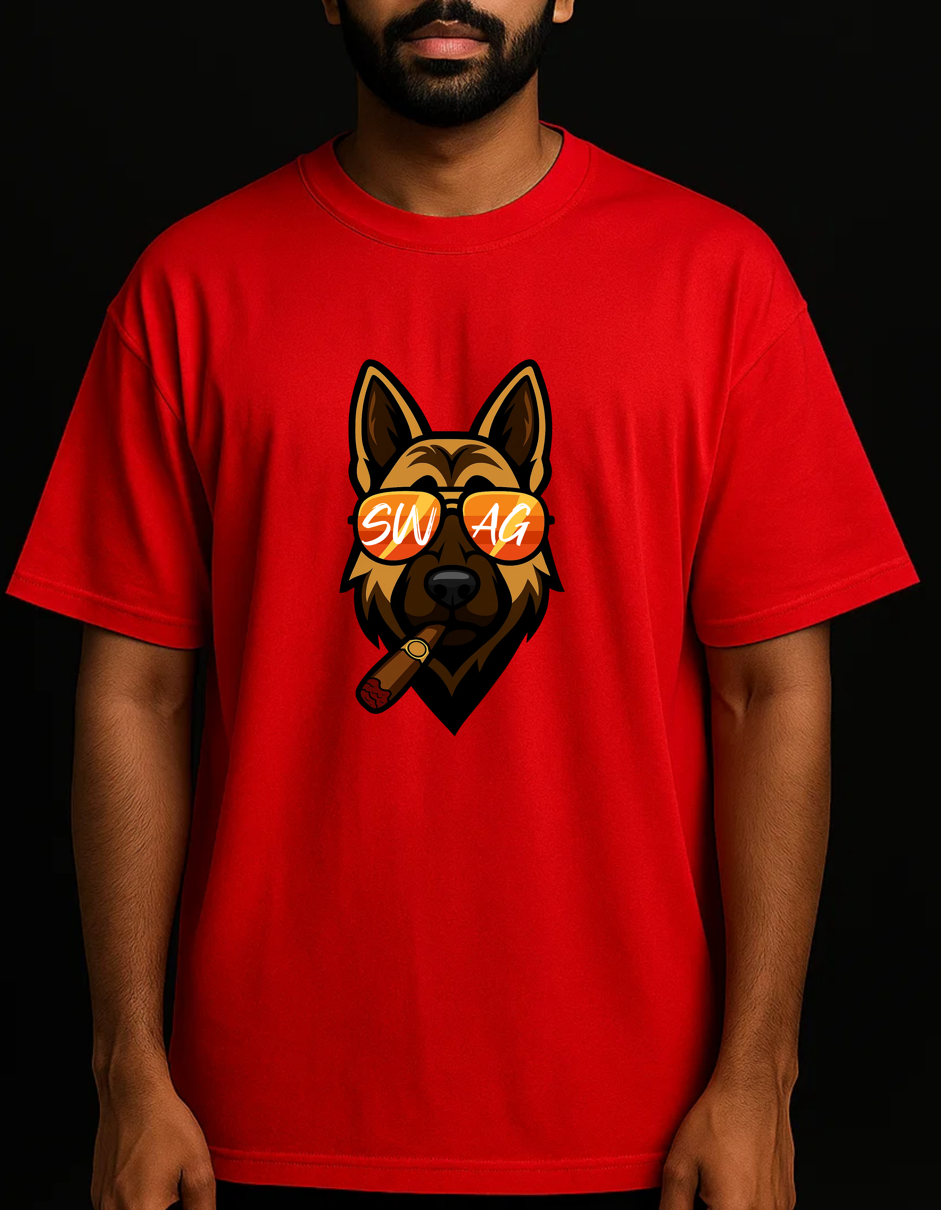 Rebelizzed SWAGDOG – Soft, Durable and Premium 100% Cotton T-Shirts for Men