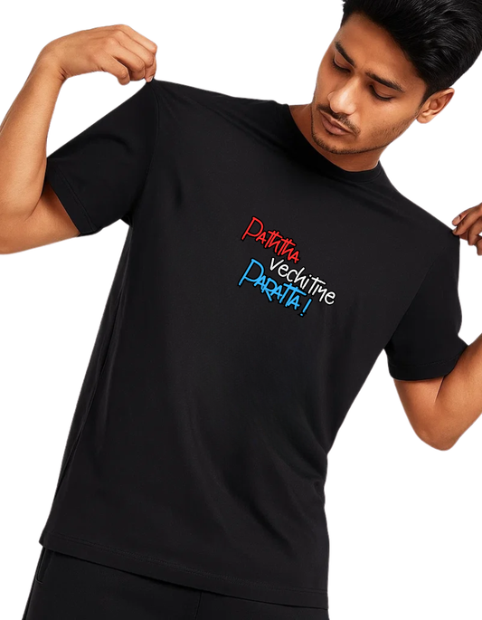 Rebelizzed Festival Vibe – Graphic Unisex Round Neck Cotton Tee - Paththa vechitiye Paratta! - 1 - REBELIZZED