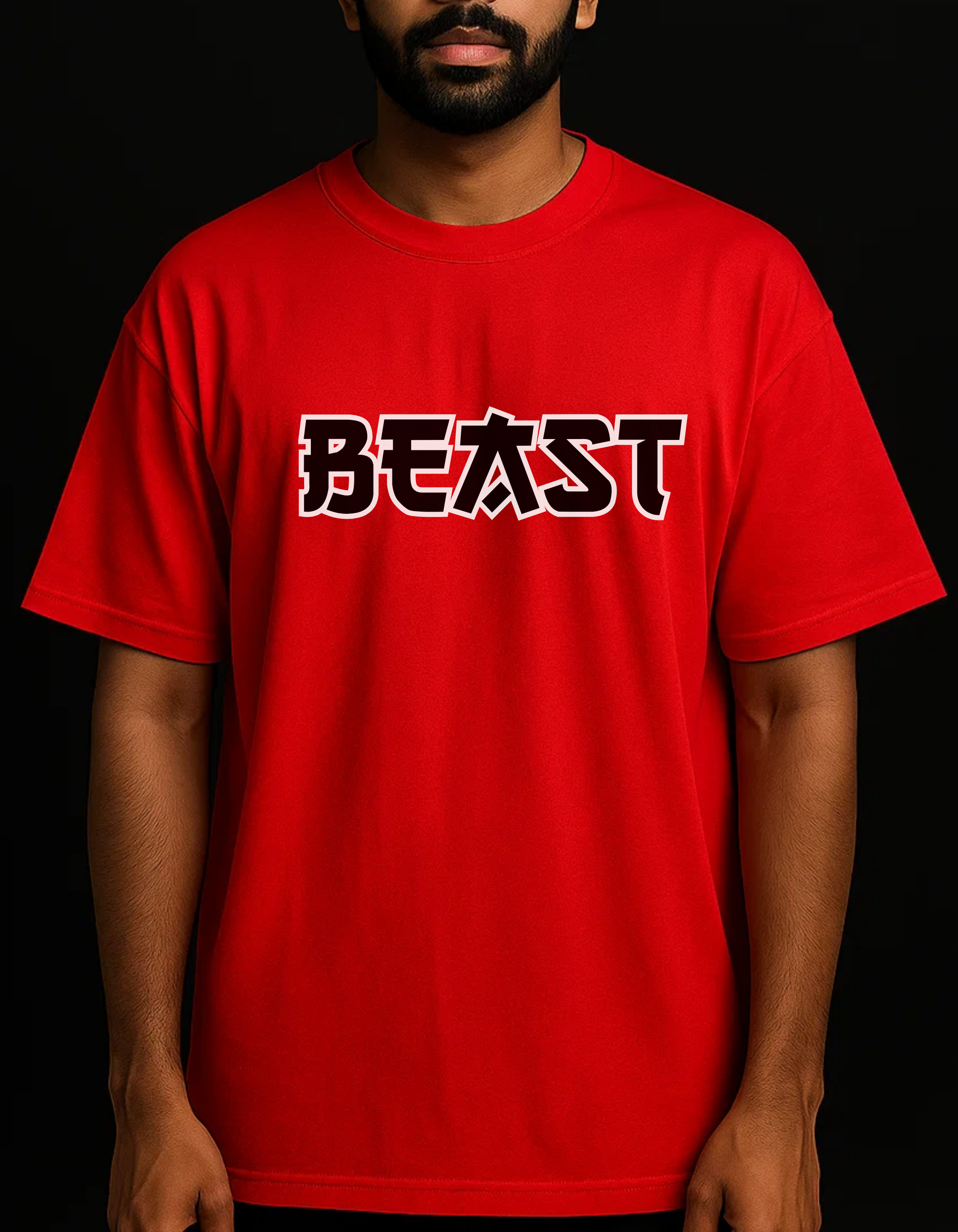 Rebelizzed BEAST Lion – Soft and Durable Streetwear - 100% Cotton T-Shirts for Men