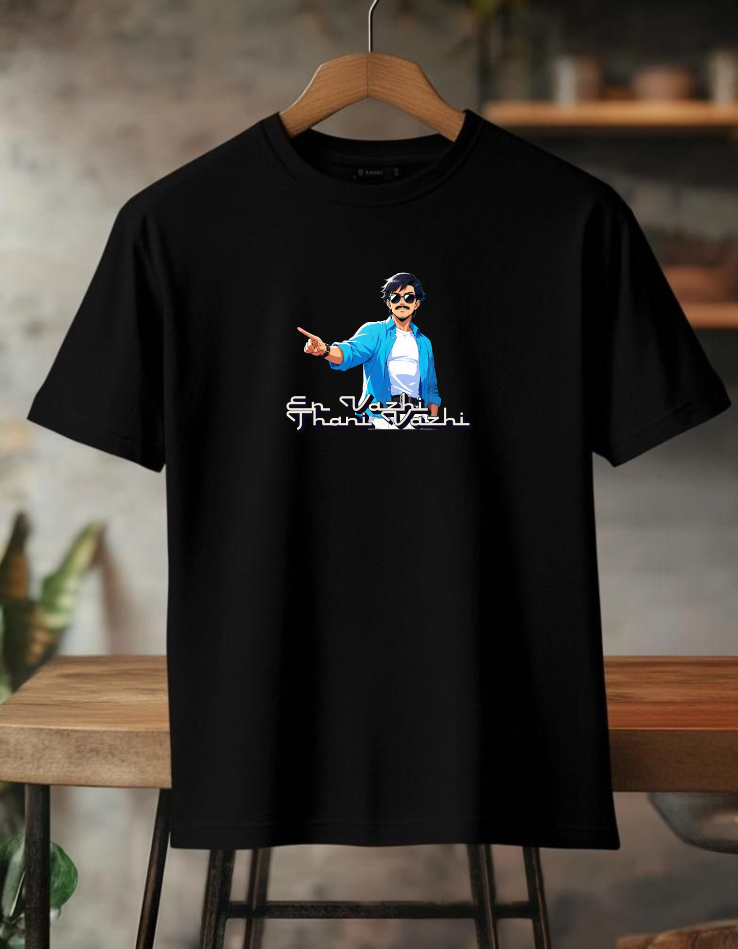 Rebelizzed Tamil Typography T-Shirt - En vazhi thani vazhi