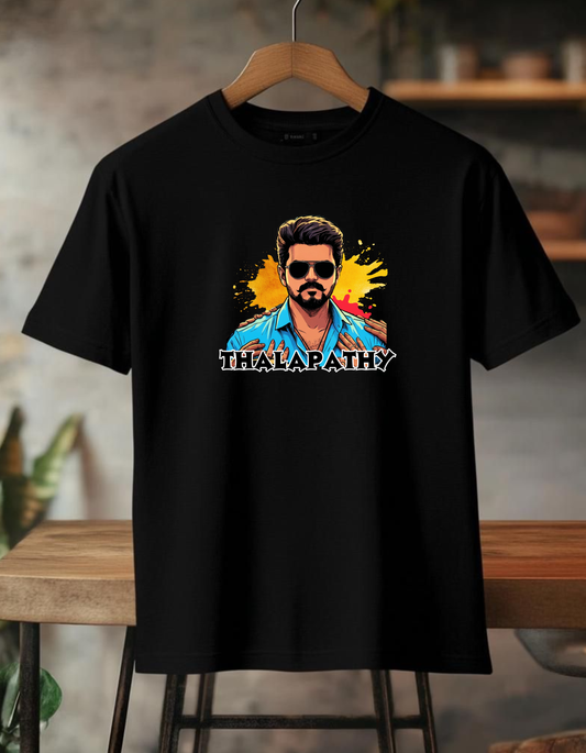 Rebelizzed Iconic Rebel edition - Thalapathy in blue -Unisex tees (Oversized/Classic Fit)