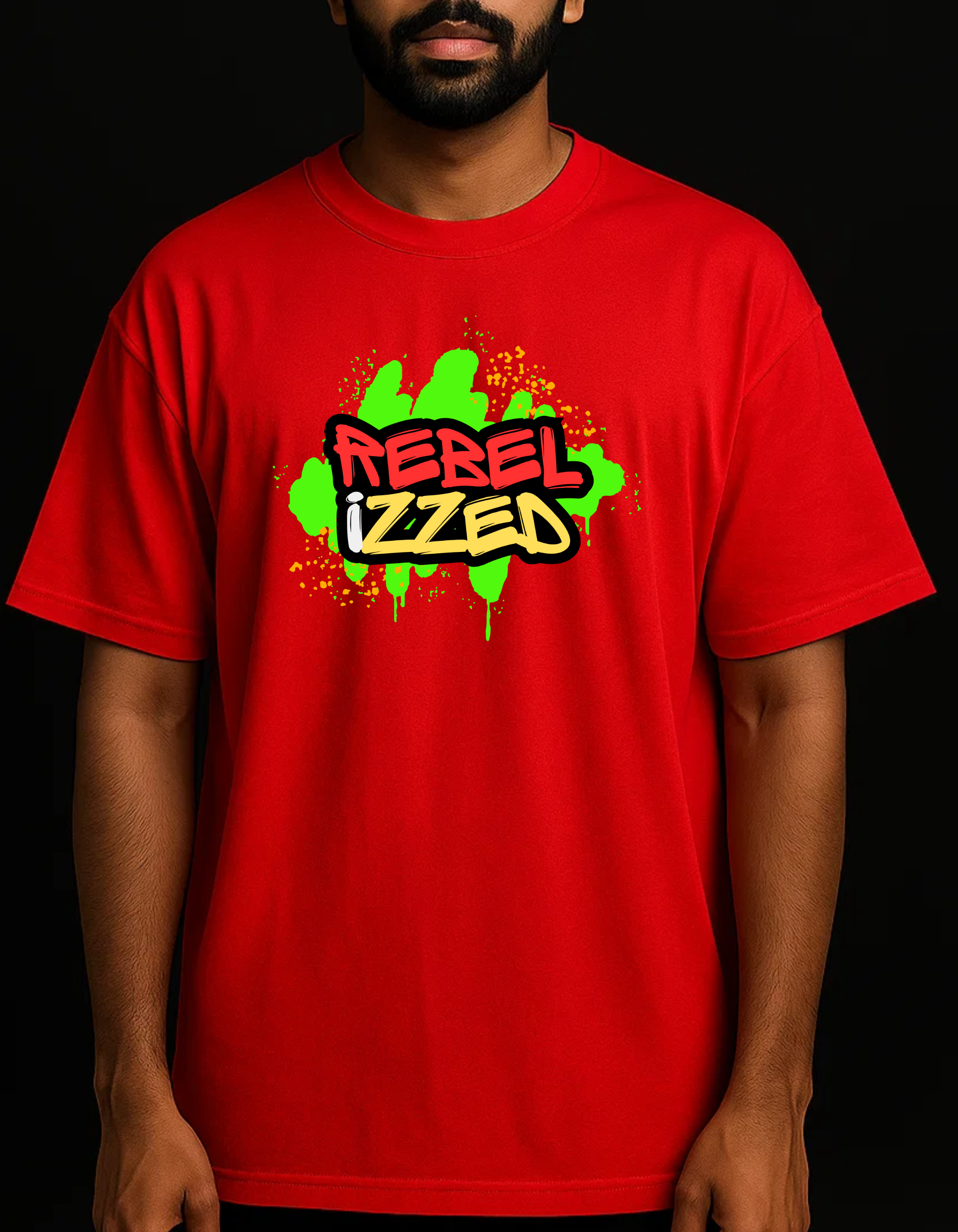 Rebelizzed SPLASH – Soft, Breathable & Durable Streetwear - 100% Cotton T-Shirts for Men