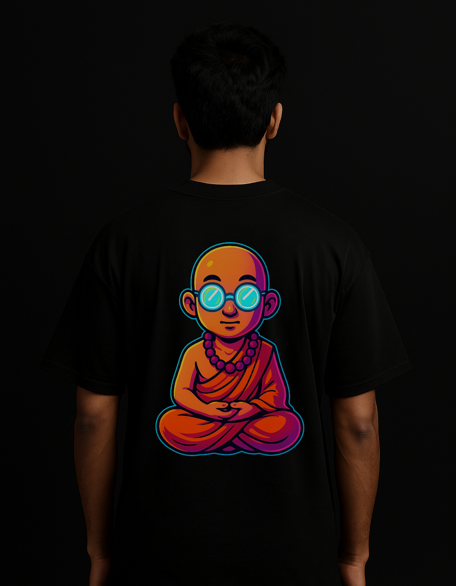 Rebelizzed MONK (BACK PRINT)– Soft, Durable and Premium 100% Cotton T-Shirts for Men