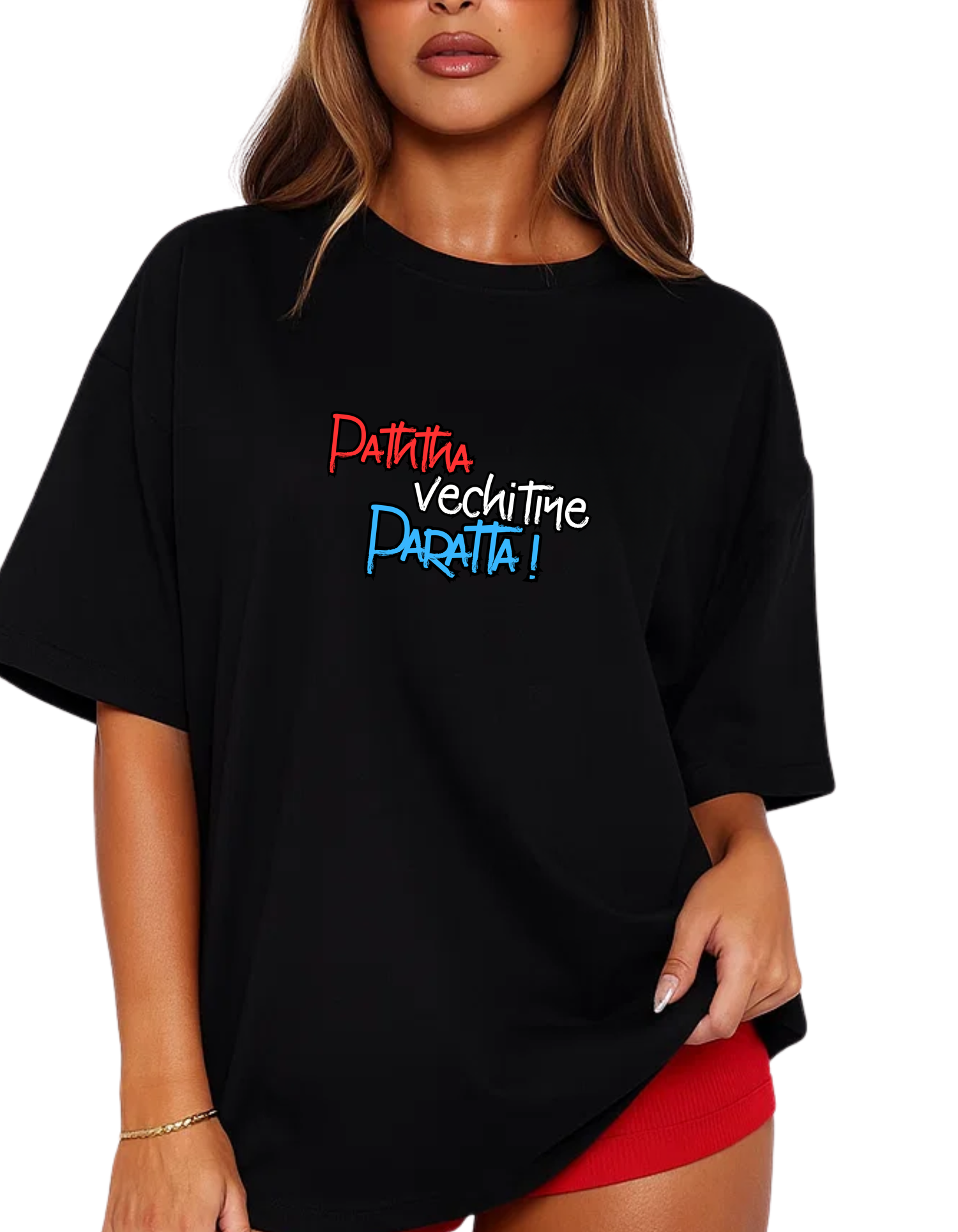 Rebelizzed Festival Vibe – Graphic Unisex Round Neck Cotton Tee - Paththa vechitiye Paratta! - 1 - REBELIZZED