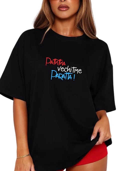 Rebelizzed Festival Vibe – Graphic Unisex Round Neck Cotton Tee - Paththa vechitiye Paratta! - 1 - REBELIZZED